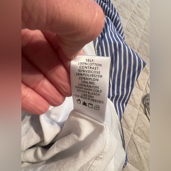 Lalavon Navy and White Striped Dress - Picture 9 of 12